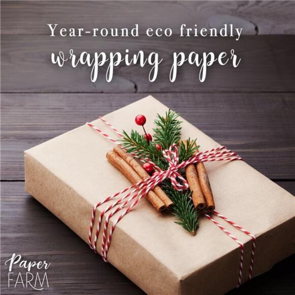 Wrapping Paper Roll (Jumbo) | Biodegradable Recycled Material | Made  in the USA - Picture 3 of 7